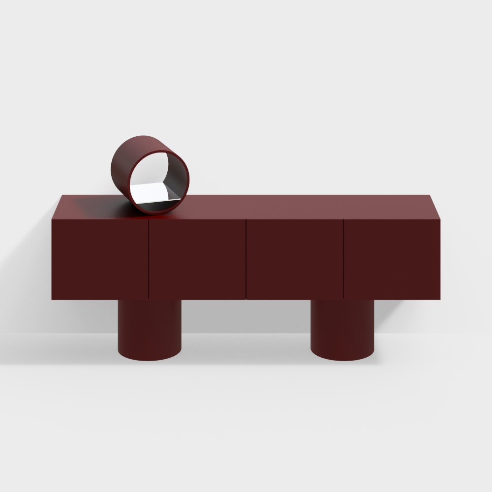 Armoire d'entrée rouge moderne de Mogg