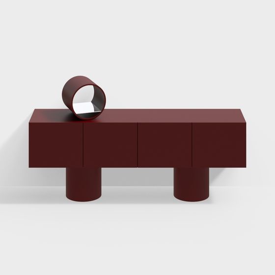 Armoire d'entrée rouge moderne de Mogg