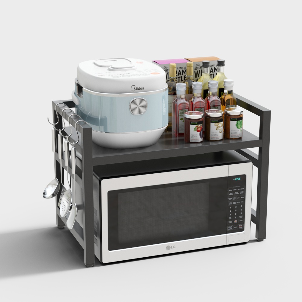 Multi-functional Kitchen Countertop 3D model