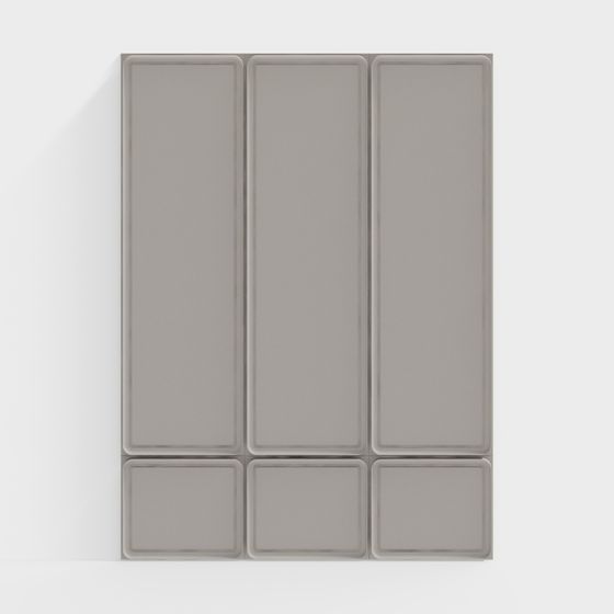 Stylish Minimalist Wall Panel 3D model
