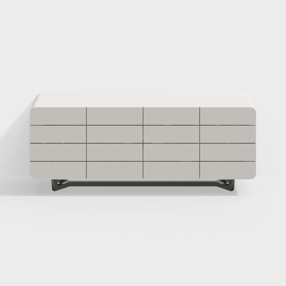 City Window Cabinet 3D model for Modern Interiors