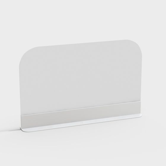 Minimalist Desk Divider 3D model
