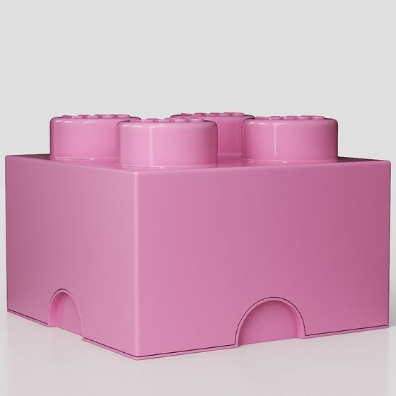 Colorful Building Block Treasure Chest 3D model