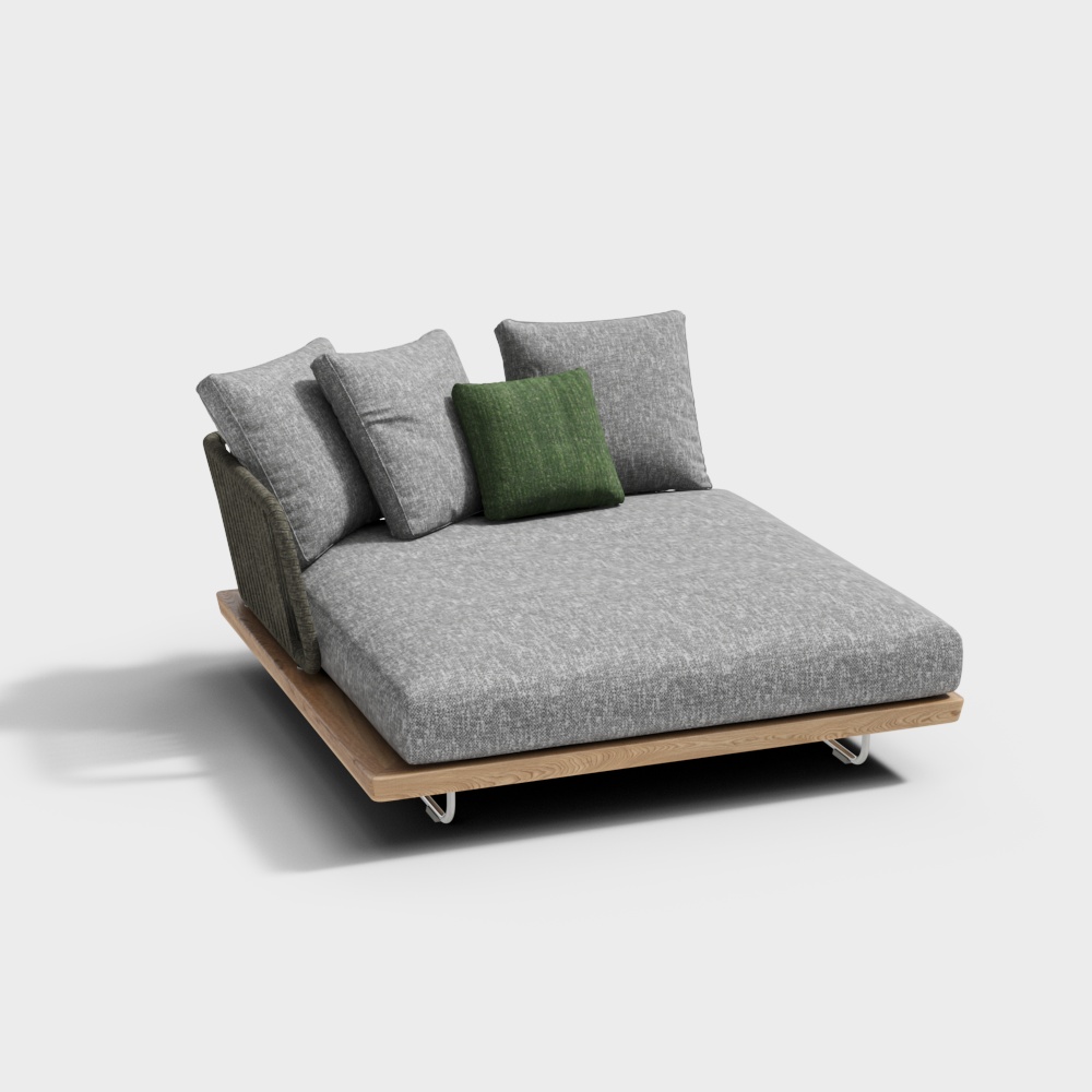 minotti outdoor single sofa