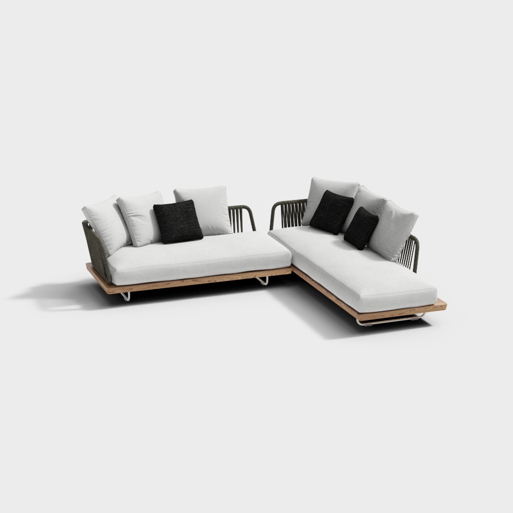 Minotti Outdoor L-Shaped Corner Sofa