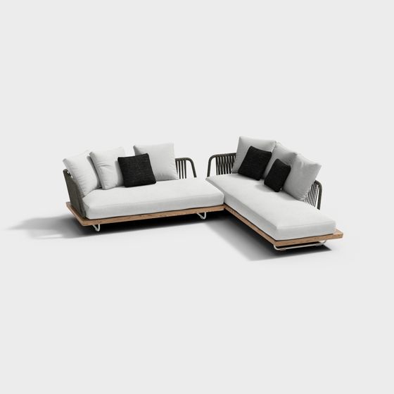 Urban Comfort Sofa 3D model