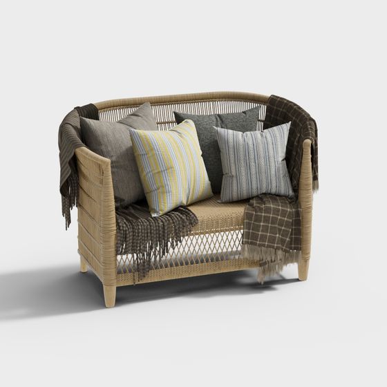 モダンアウトドアラタンソファ