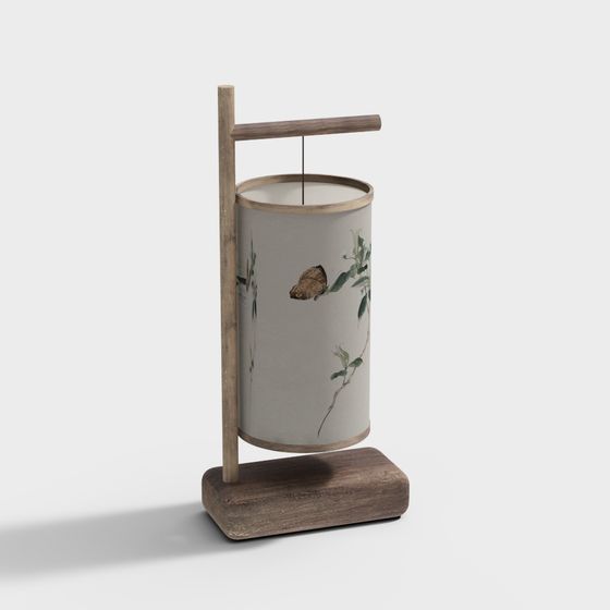 Elegant Low Poly Table Lamp 3D model for Contemporary Spaces