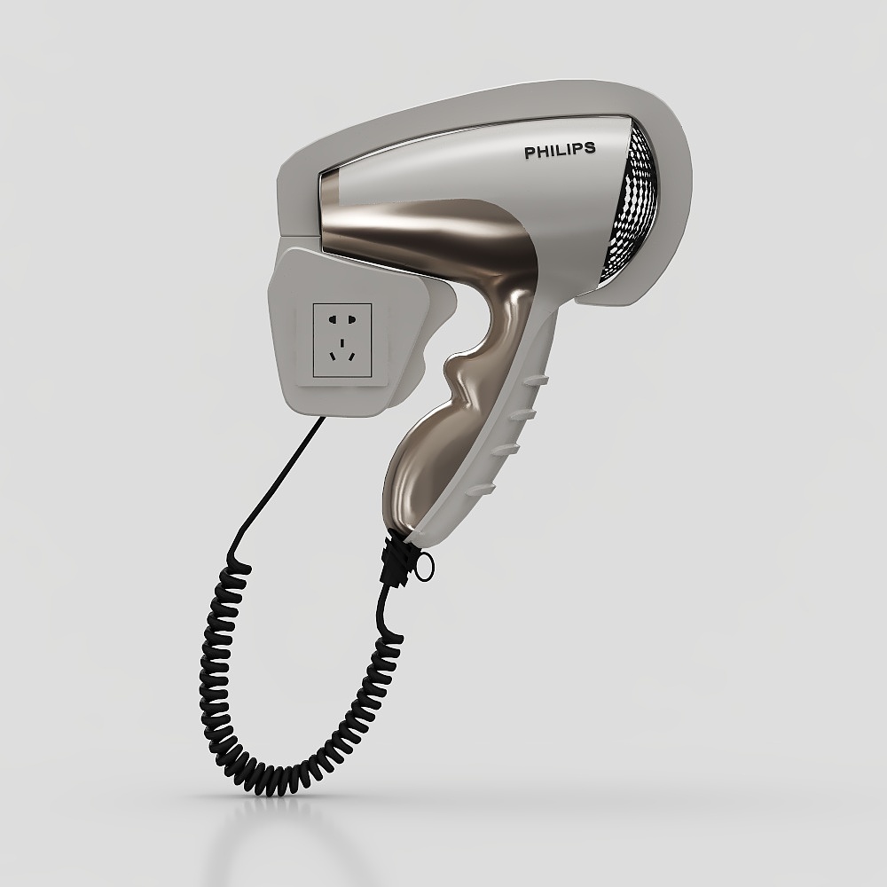 Wall hanging hair dryer