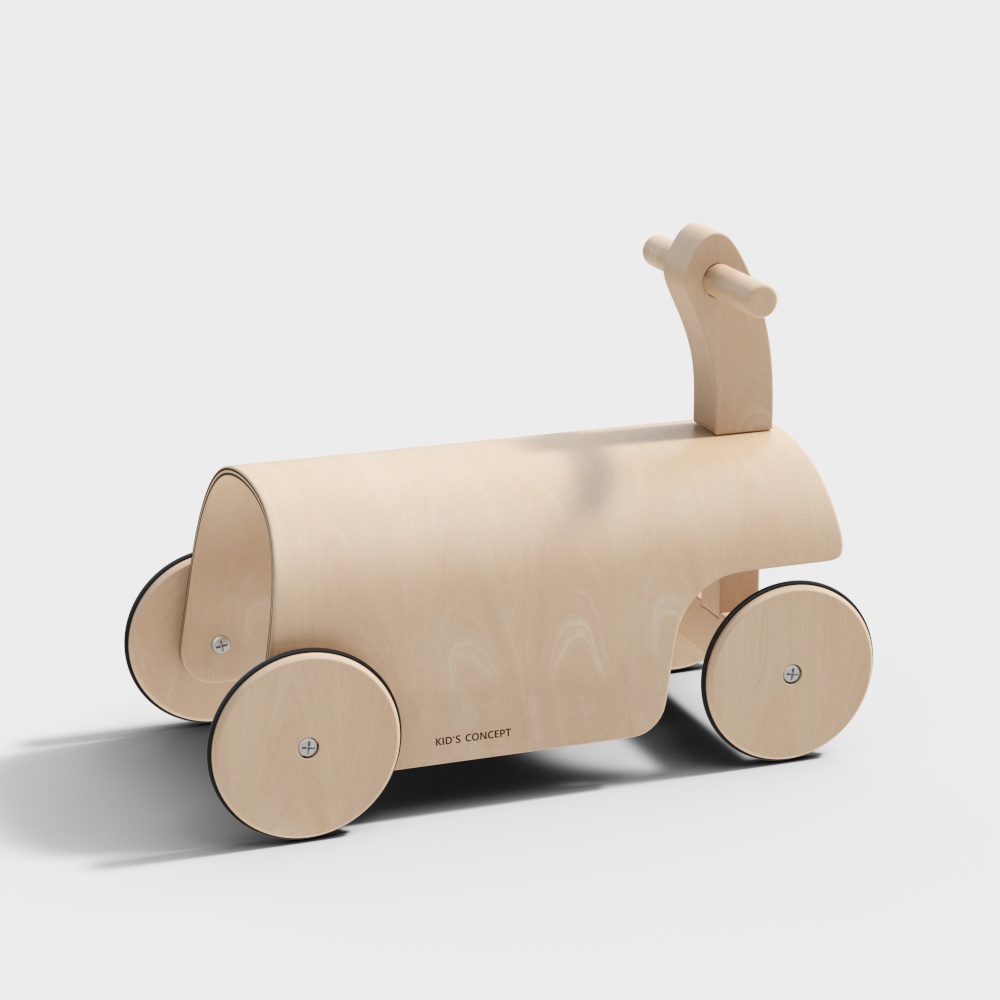 Whimsical Toy Train 3D model