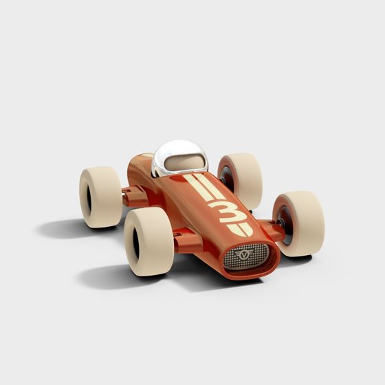 Modern Golden Children's Toy 3D Model for Play Spaces