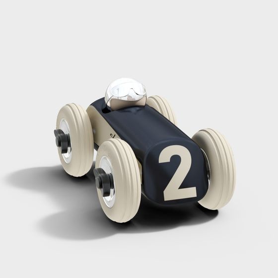 Modern Children's Toy 3D Model in Gray Finish