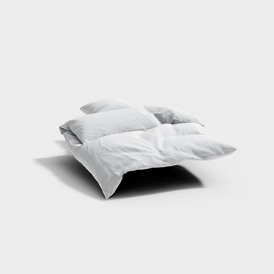 Minimalist 3D Pillow Model for Tranquil Spaces