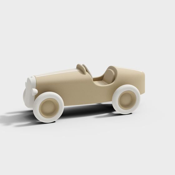 Vintage Race Car 3D model