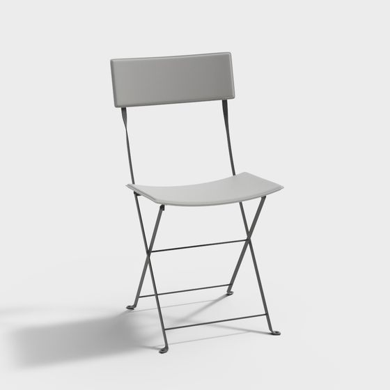 Elegant Folding Chair 3D model for Modern Spaces
