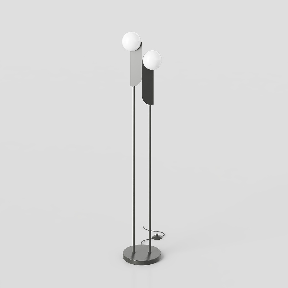 Black floor lamp
