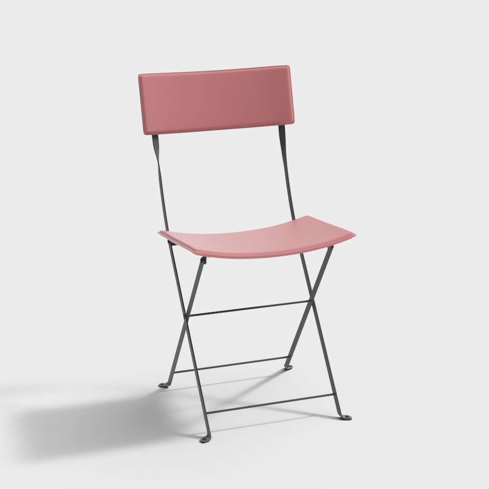 Modern red backrest chair