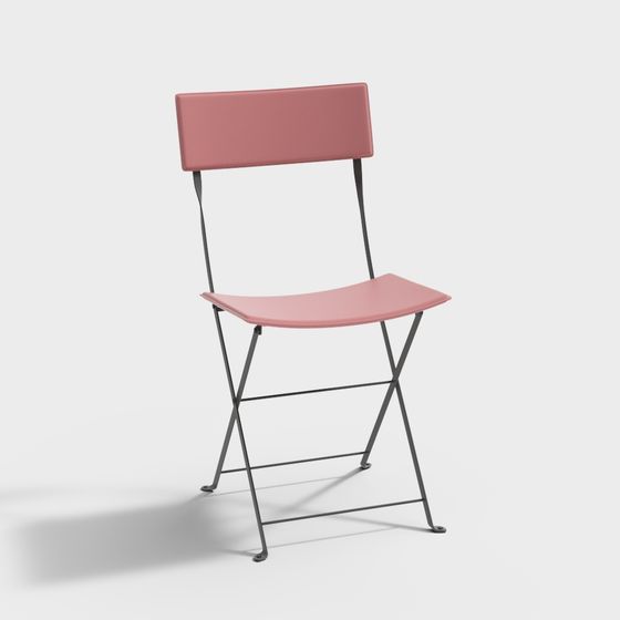 Stylish Folding Chair 3D model for Modern Interiors