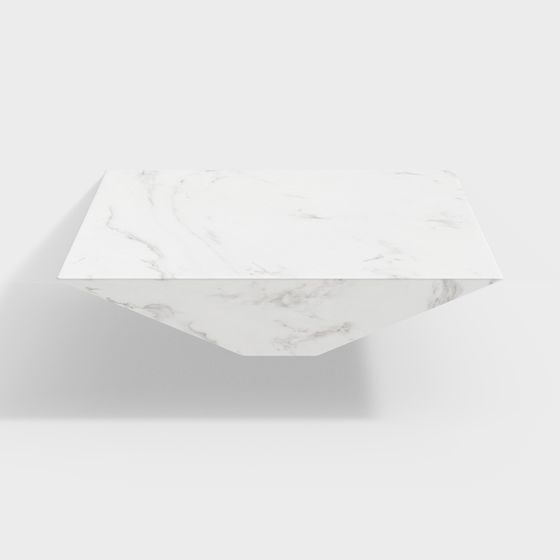 Floating Marble Table 3D model for Modern Spaces