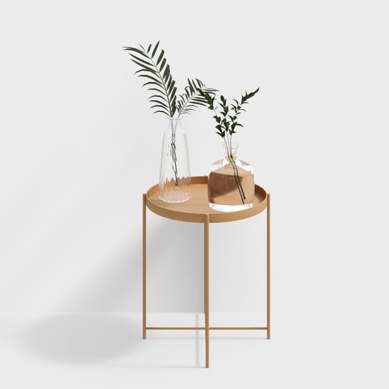 Bàn bên kim loại phòng ngủ hiện đại