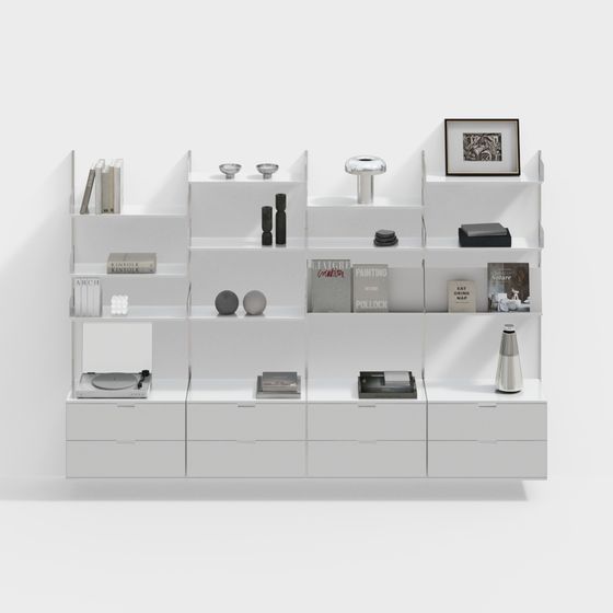 현대 트랙형 서가