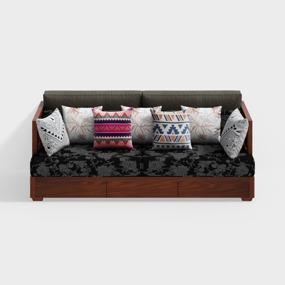 Southeast Asia leisure living room multi person sofa