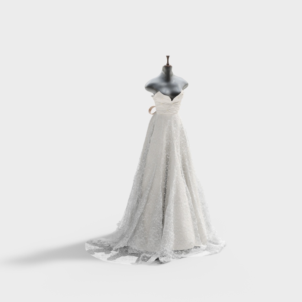 Modelo de Vestido de Chifón de Tienda Nupcial