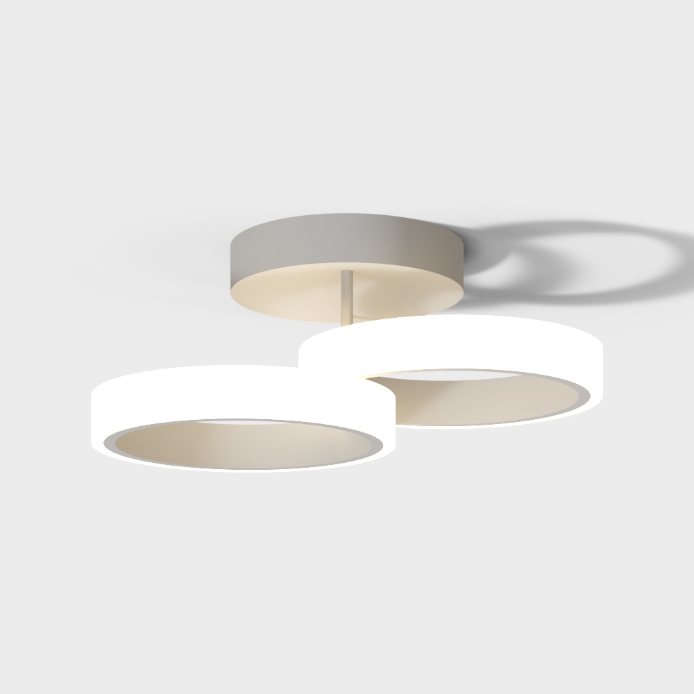 Modern double ring shaped ceiling lights