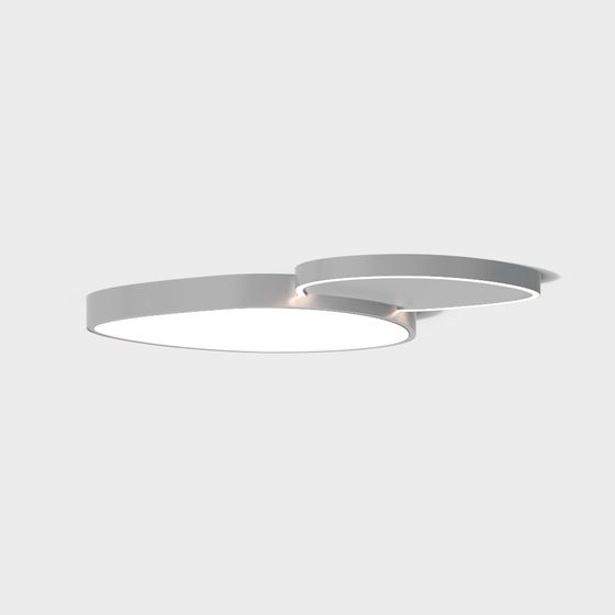 Sleek Low-Poly Ceiling Light 3D model