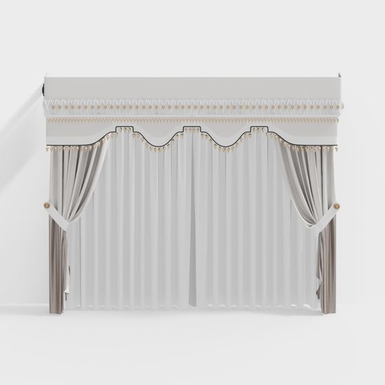 Royal Drapery Low-Poly 3D Model