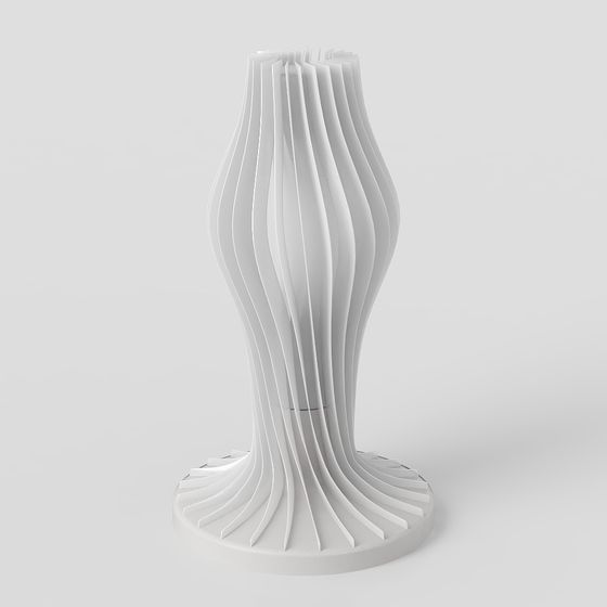 Streamlined Vase 3D model for Contemporary Design