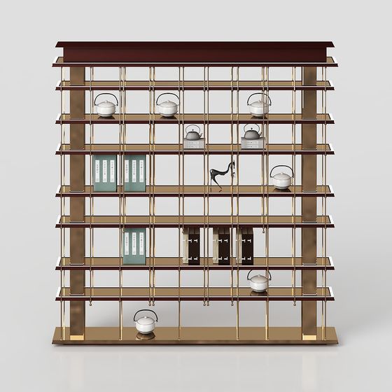 Urban Bookshelf 3D model for Modern Interiors