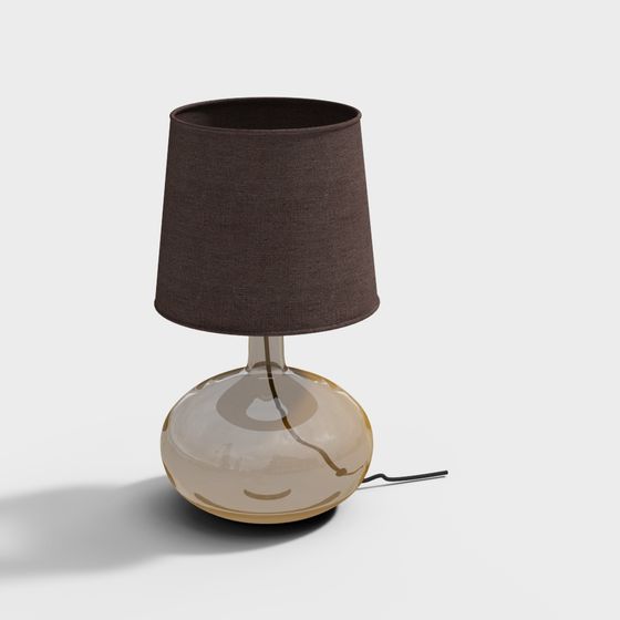 Sophisticated Low-Polygon Table Lamp 3D model for Modern Interiors