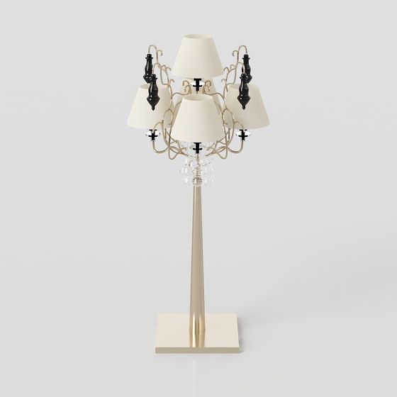Elegant Chandelier 3D model for Modern Interiors