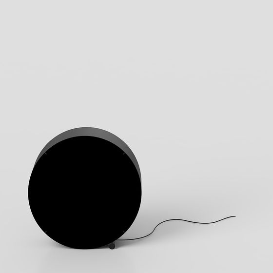 Sleek Black Lamp 3D model
