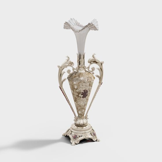 Luxury Decorative Vase 3D model for Creative Designs