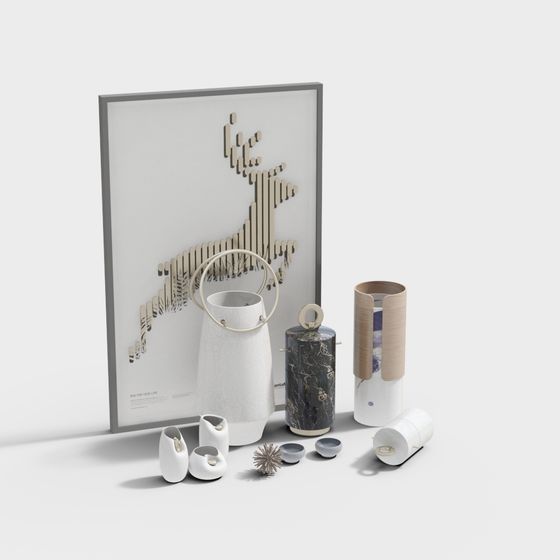 Urban Minimalist Decor 3D model