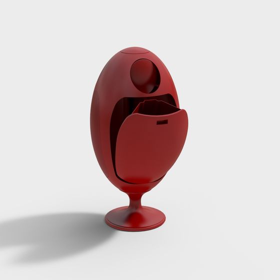 Egg-Shaped Art Lamp 3D model