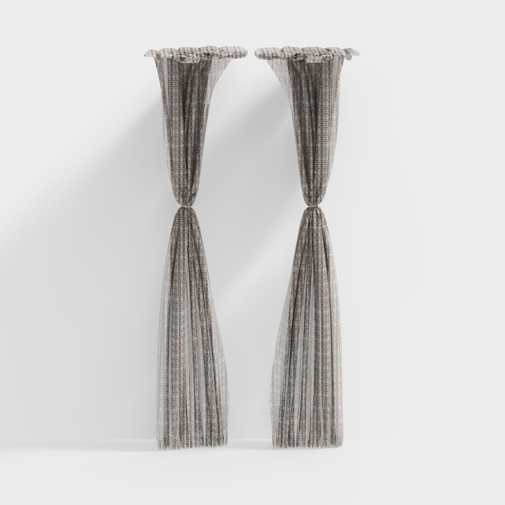 Modern fabric curtains