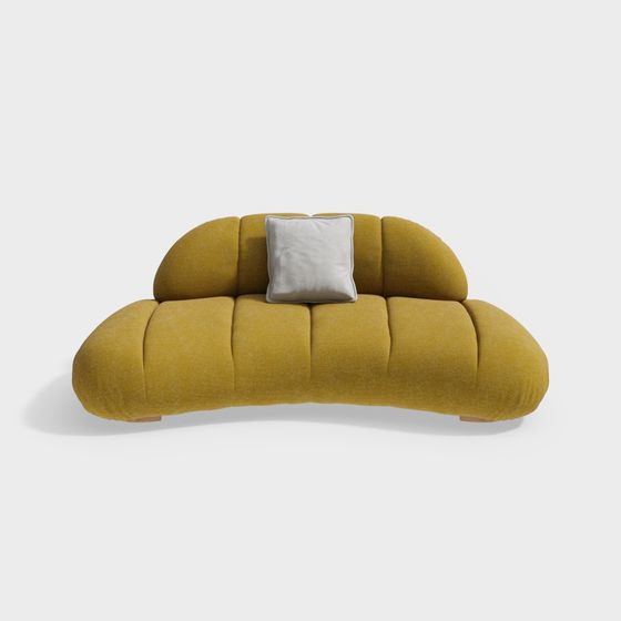 Cloud Sofa 3D model with Unique Curves