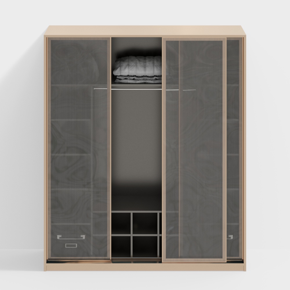 優雅的現代臥室衣櫃