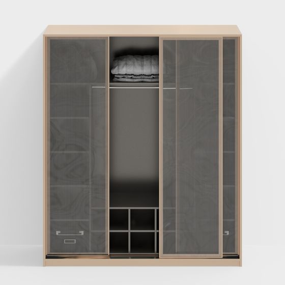 優雅的現代臥室衣櫃