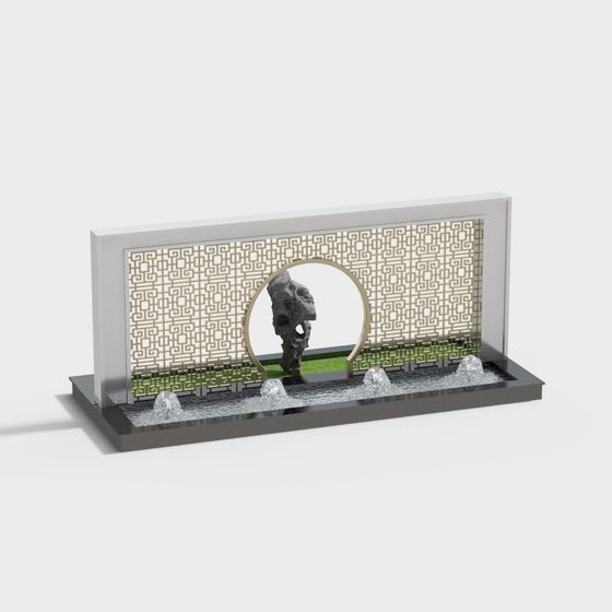 Urban Garden Fountain 3D model