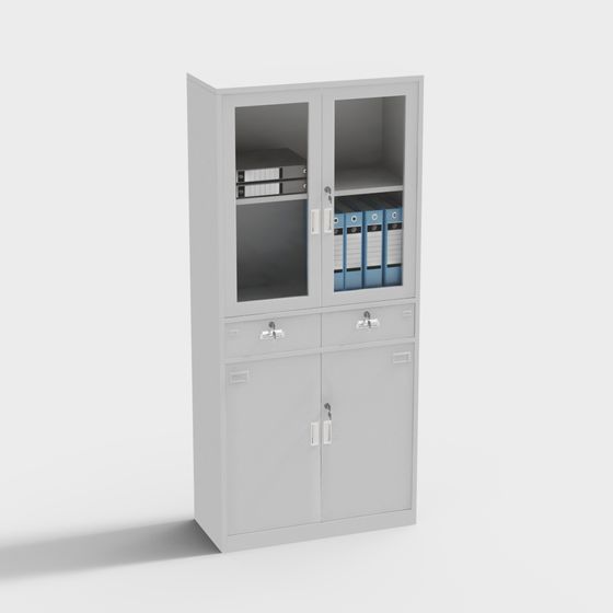 Modern Minimalist Storage Cabinet 3D model