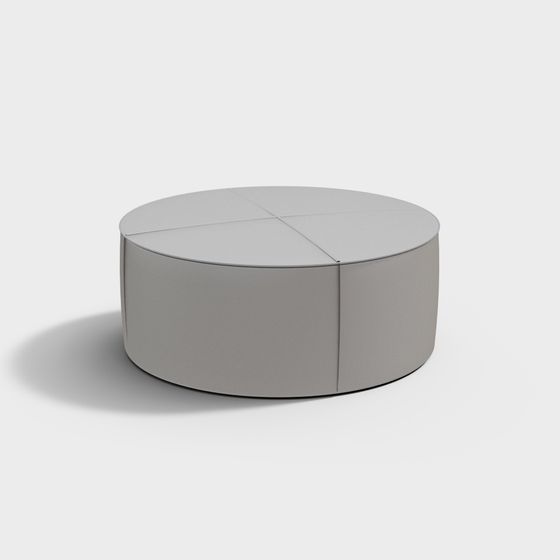 Elegant Round Stool 3D model for Contemporary Spaces