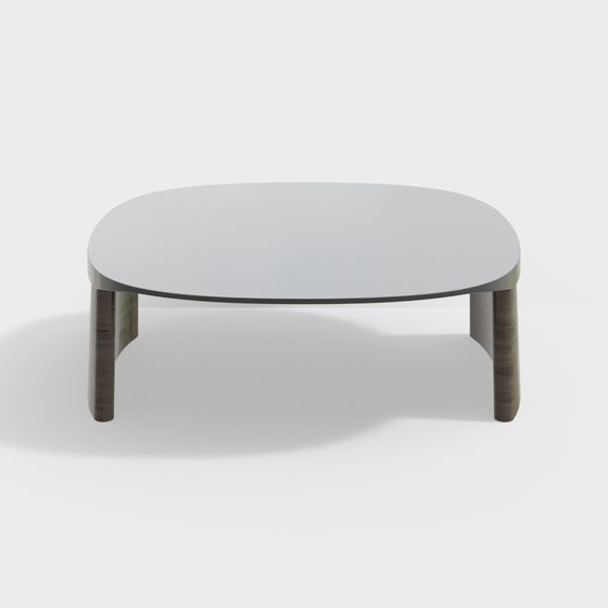 Low-Poly Round Table 3D model