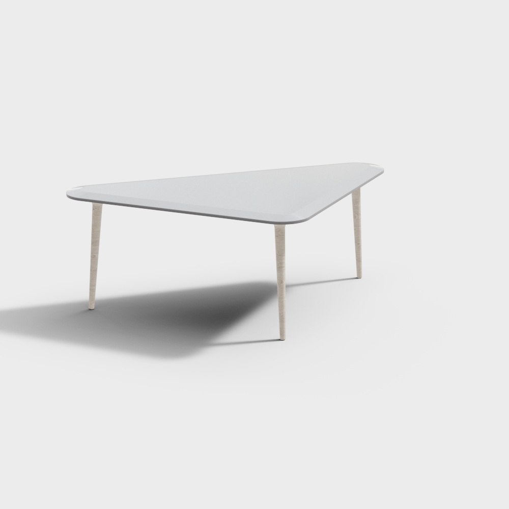 Sleek Streamlined Dining Table 3D model