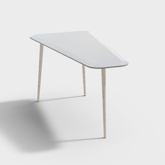 Streamlined Dining Table 3D model