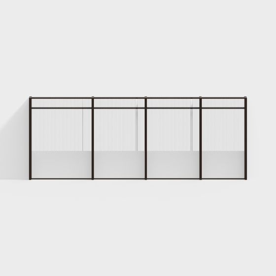 Glass Partition in Black