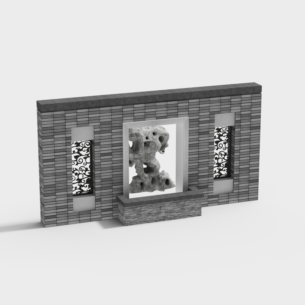 新中式庭園風景